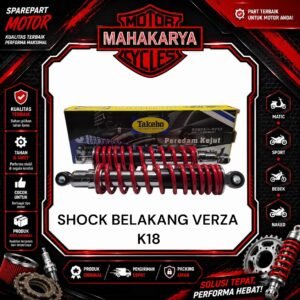 TAKEHO SHOCK BELAKANG VERZA MEGAPRO NEW 52400 K18 003 MERAH 330mm
