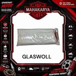 GLASSWOOL RACING GASBUL ANTI BAKAR GLASWUL GLASWOL PUTIH