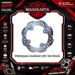 PIRINGAN CAKRAM BELAKANG DISK DISC BRAKE BELAKANG REAR RR SUNSSTAR HONDA CRF 150 ANTI KARAT