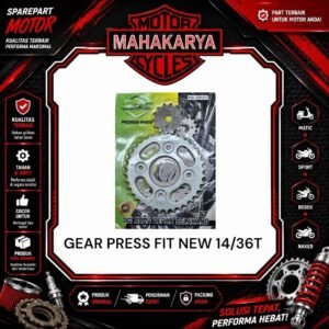 GIR SET SUPRA FIT NEW 428 14/36T DEPAN BELAKANG KARISMA KTL REVO ABS BLADE REVO FIT