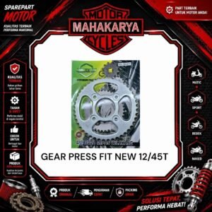 GIR SET SUPRA FIT NEW 428 12/45T DEPAN BELAKANG KARISMA KTL REVO ABS BLADE REVO FIT