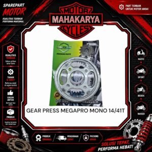 GEAR SET MEGAPRO MONOSHOCK VERZA GIR  DEPAN BELAKANG CBR 150 UKURAN 428 14T - 41T UNKIHO