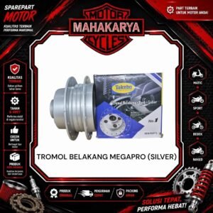 TROMOL BELAKANG MEGAPRO NEW VERZA MEGAPRO MONOSHOCK SILVER