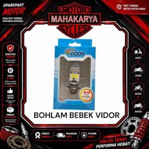 BOHLAM LED BEAT MIO VARIO GRAND SMASH REVO JUPITER KAKI 1 MERK VIDOR A8-H6  8+8 MATA LED HIGH QUALITY